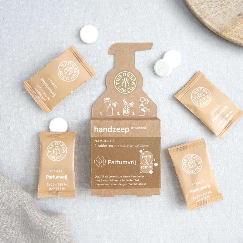 Set recambios Jabón de manos Sin perfume (4 pastillas) The Green Lab