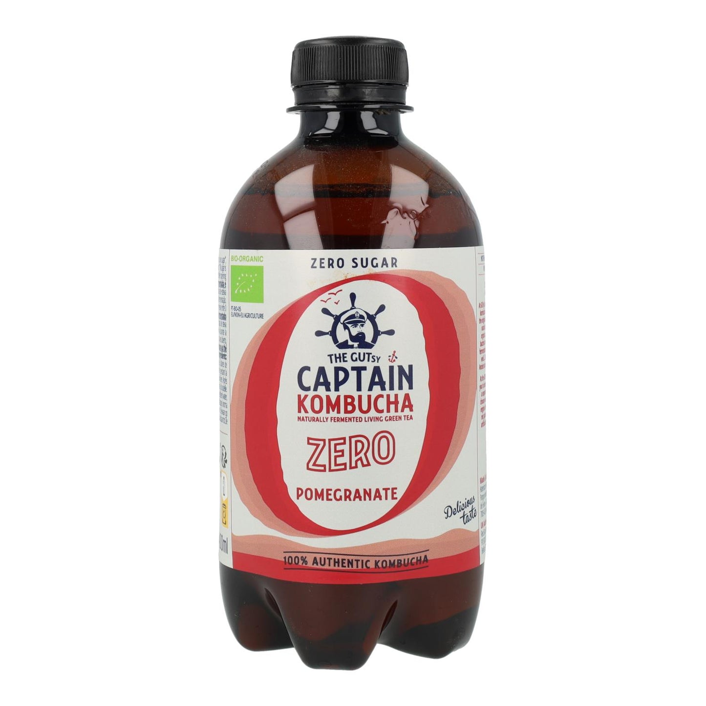 Kombucha Zero Pomegranate BIO Captain Kombucha 400 ml