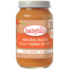 Tarrito de trocitos de Verduras, Bulgur, Pollo y Bebida de coco Babybio 200 g