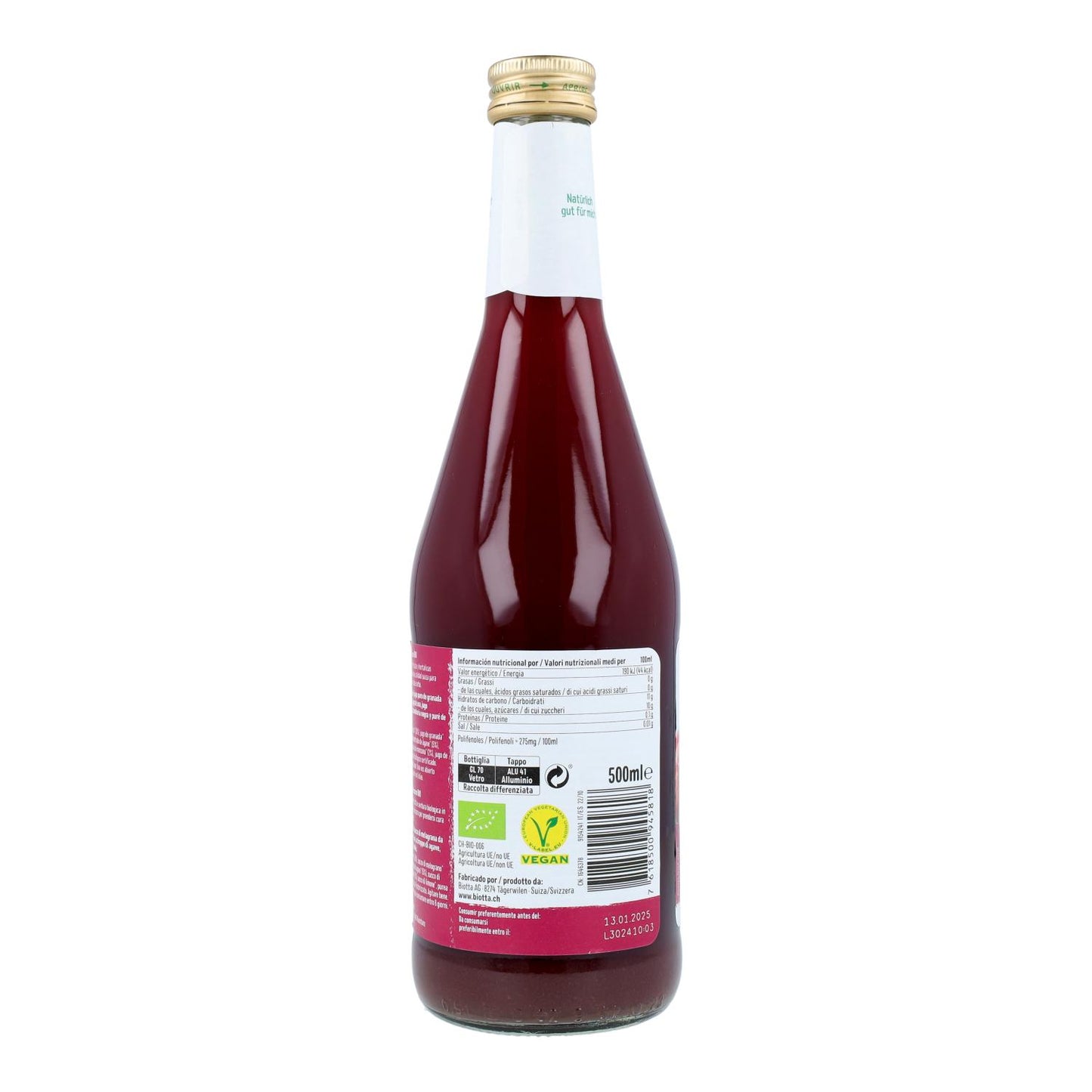 Jugo de Granada Drink Biotta 500 ml