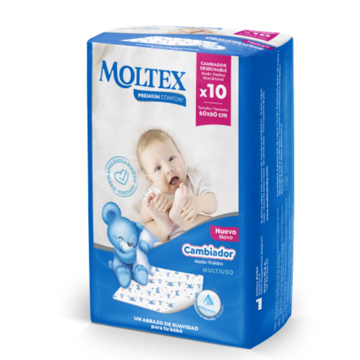Cambiador Moltex Premium Comfort N2 (60x60 cm) 10 Uds