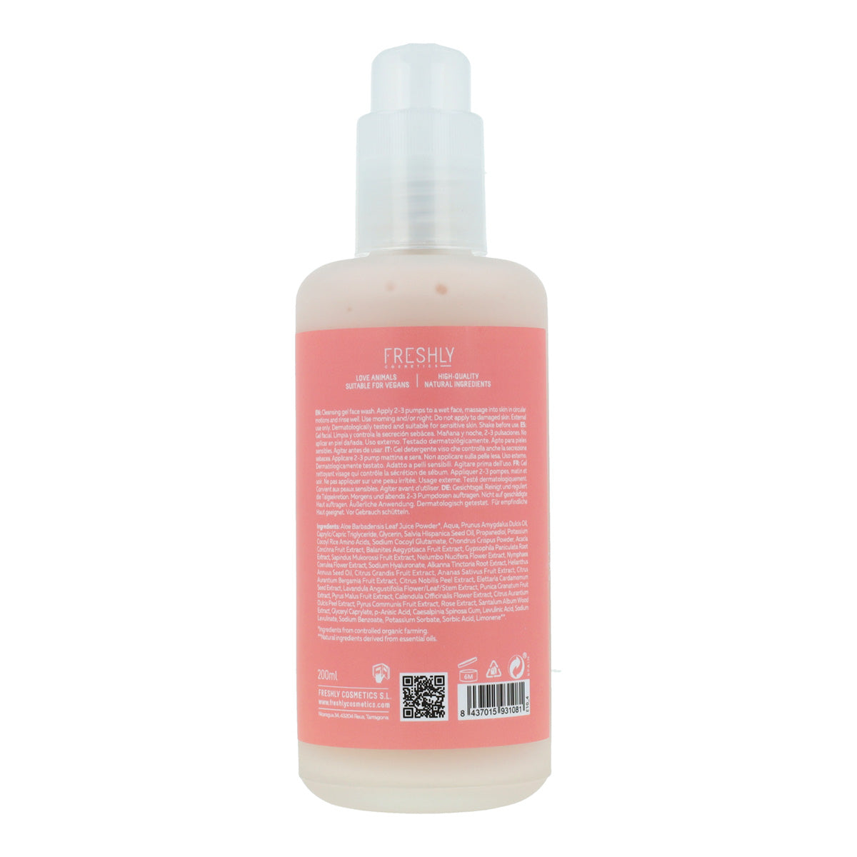 Limpiador facial Rose Quartz Freshly 200ml