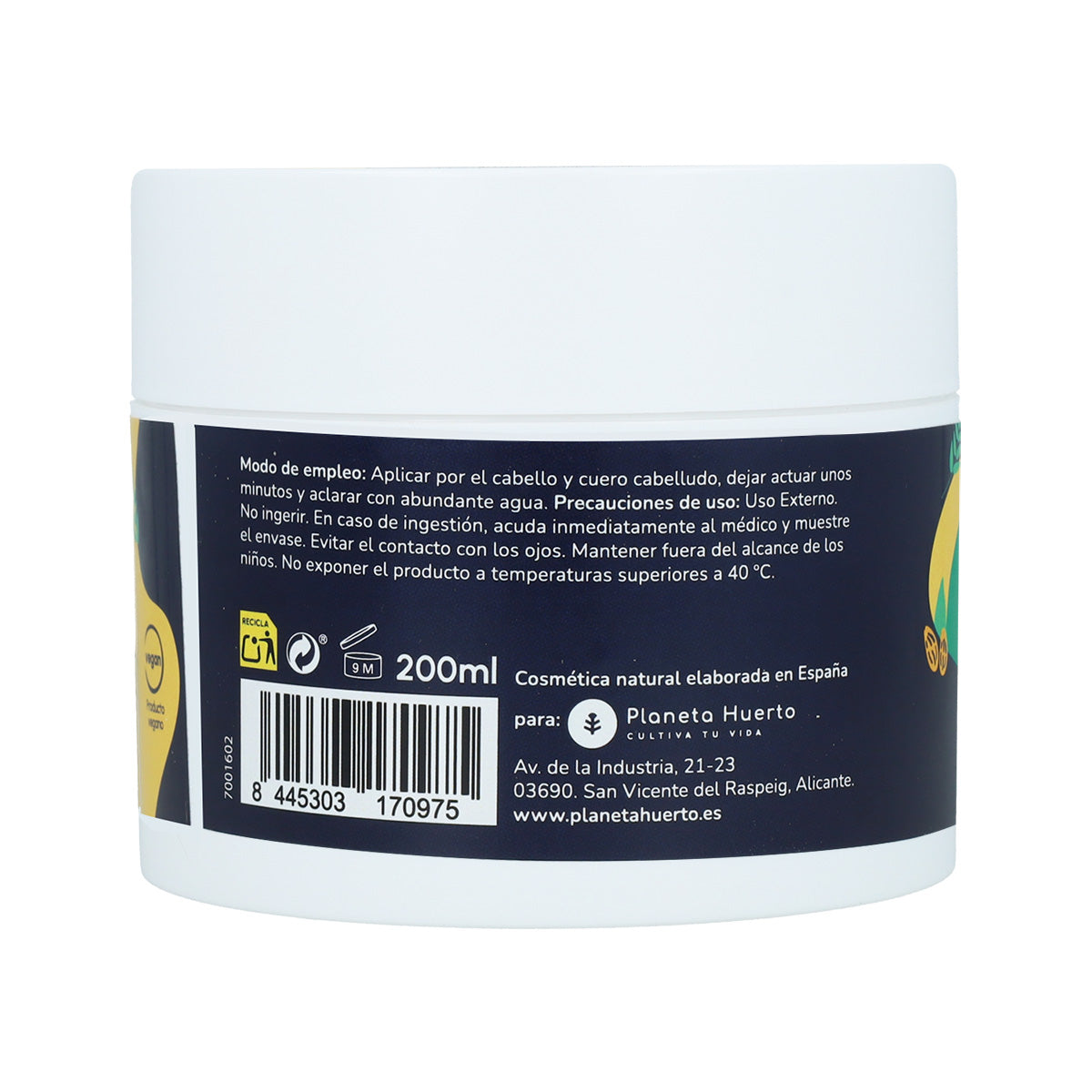 Mascarilla Hidratante Método Curly Planeta Huerto 200 ml