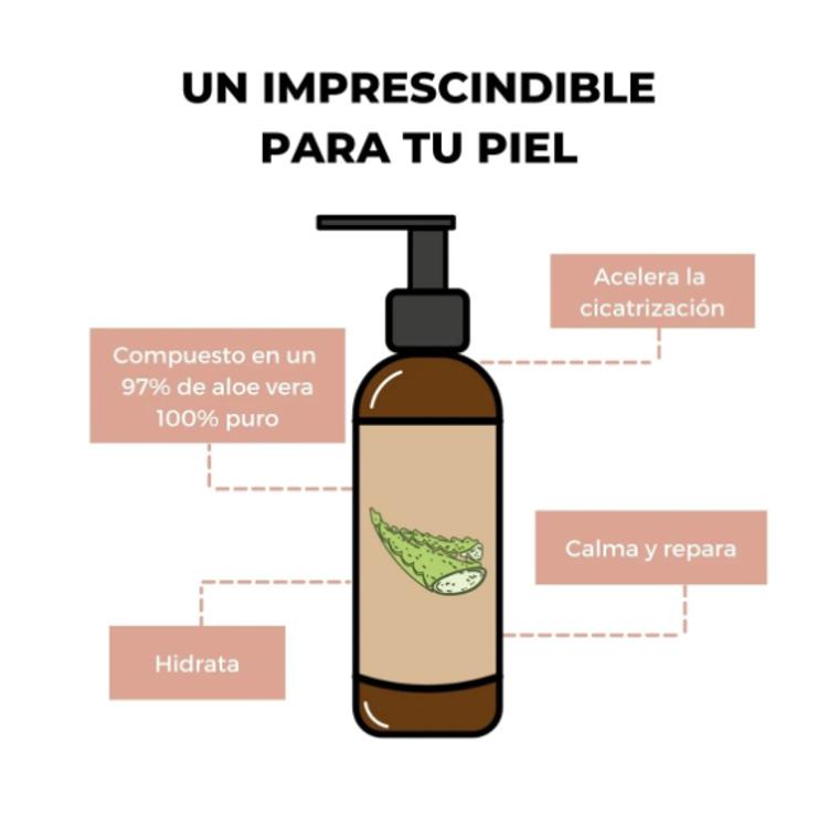 Gel de Aloe Vera 97% Certificado Ecológico Arganour 250 ml
