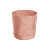 Maceta Pure cemento plato integrado terracota D 15 x 15