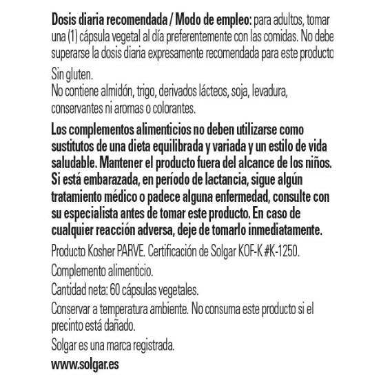 Pack 2x Vitamina D3 (Colecalciferol) 4000 UI (100 μg) 60 cápsulas vegetales Solgar