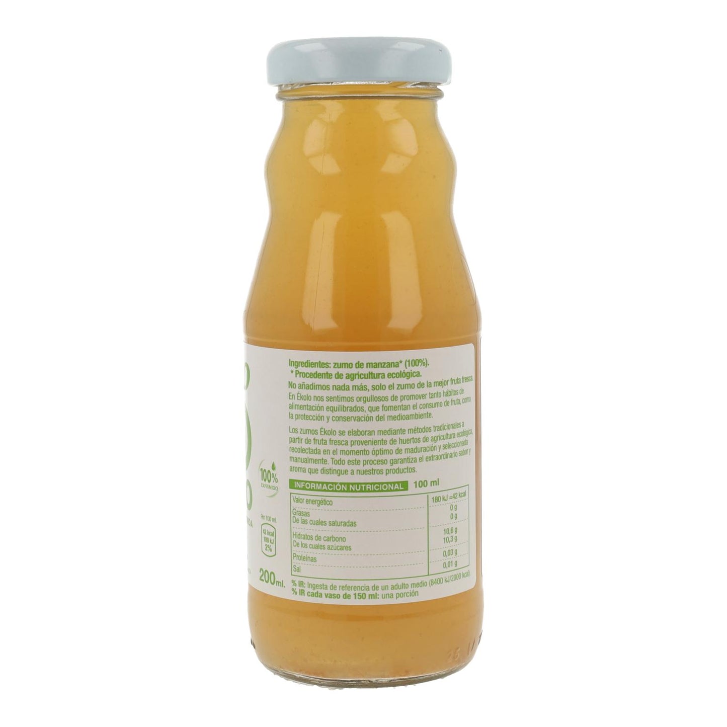 Zumo De Manzana Bio 100% exprimido Ékolo