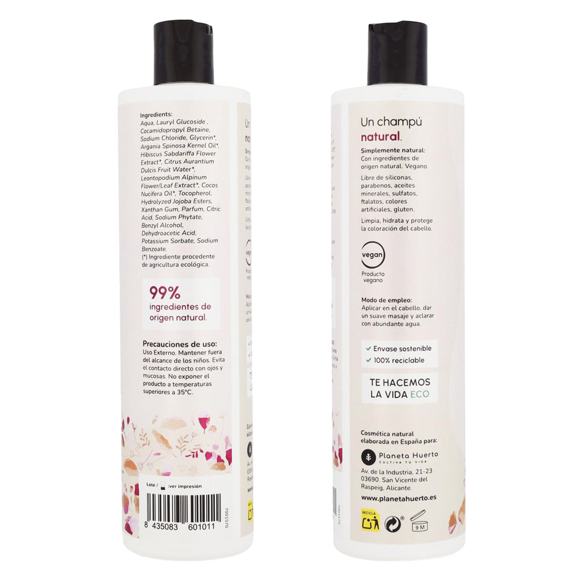 Pack Flor de Hibisco, Champú potenciador de brillo 500 ml + Gel de ducha 500 ml + Acondicionador recuperador de brillo 200 ml