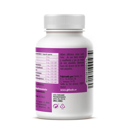 GHF Complejo B 60 cápsulas vegetales 620 mg