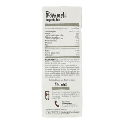 Bebida de Arroz y Coco Bio Provamel 1 L