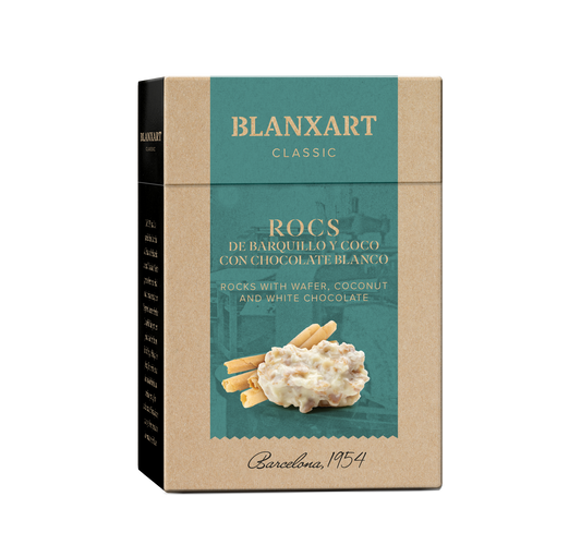 Rocs Neula de Barquillo con Chocolate Blanco Blanxart 100 g