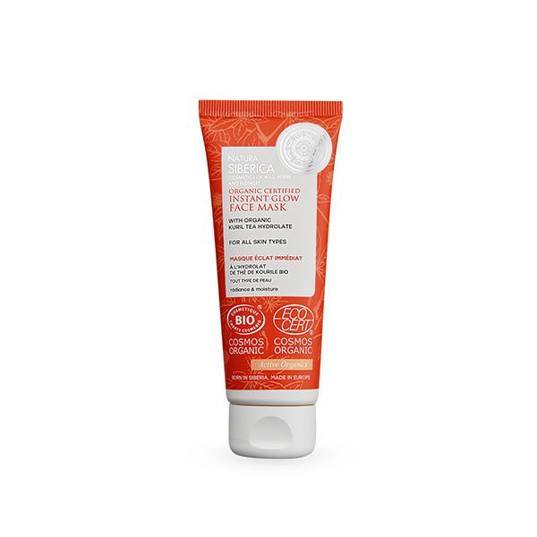 Mascarilla Facial Brillo Instantáneo para todo tipo de piel Certificado Orgánico Natura Siberica 75 ml