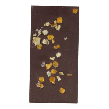 Tableta chocolate negro 75% con naranja caramelizada ECO Planeta Huerto 70 gr