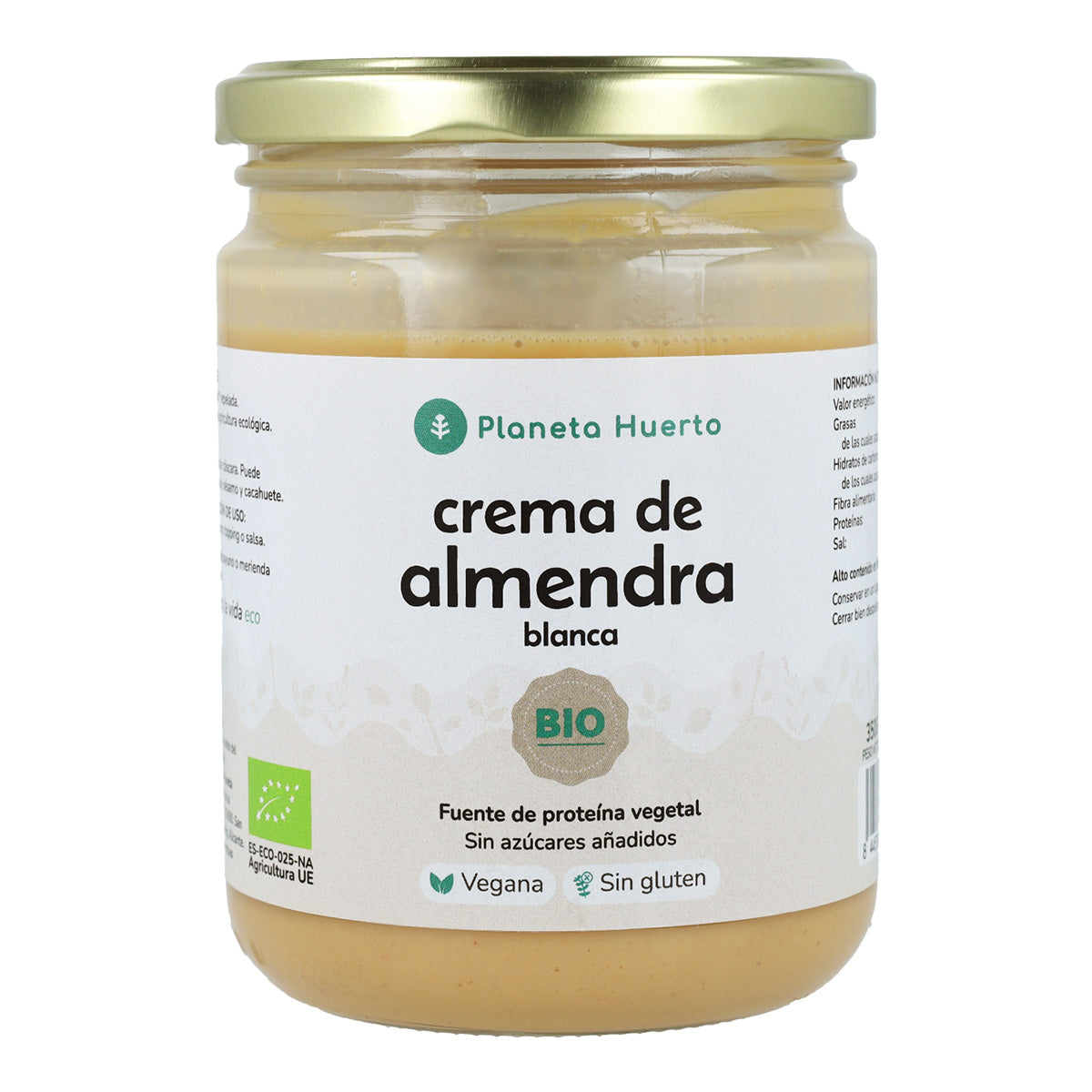 Crema de Almendras Blancas ECO Planeta Huerto 350g