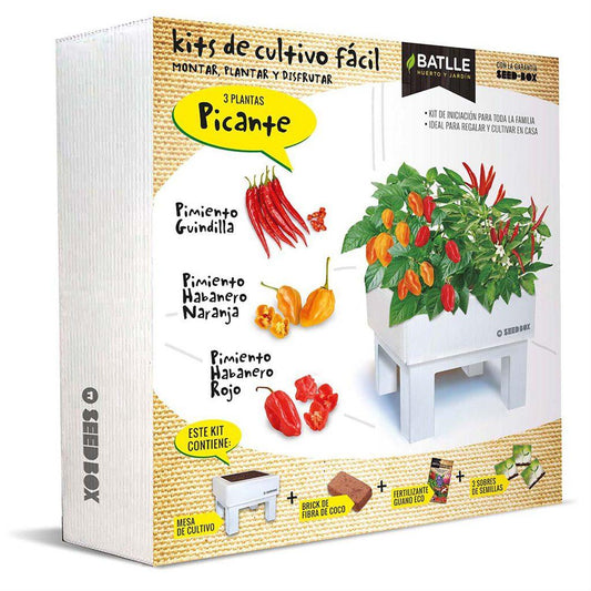 Kit de autocultivo Seed Box picantes Batlle