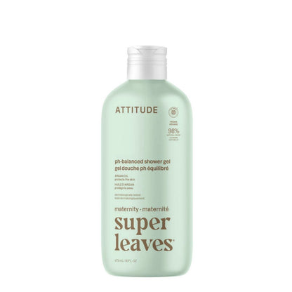 Super leaves maternity Gel corporal natural - Argán, Attitude, 473mL