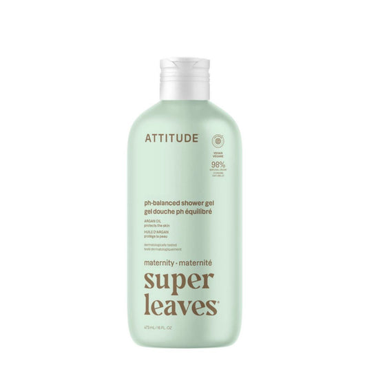 Super leaves maternity Gel corporal natural - Argán, Attitude, 473mL
