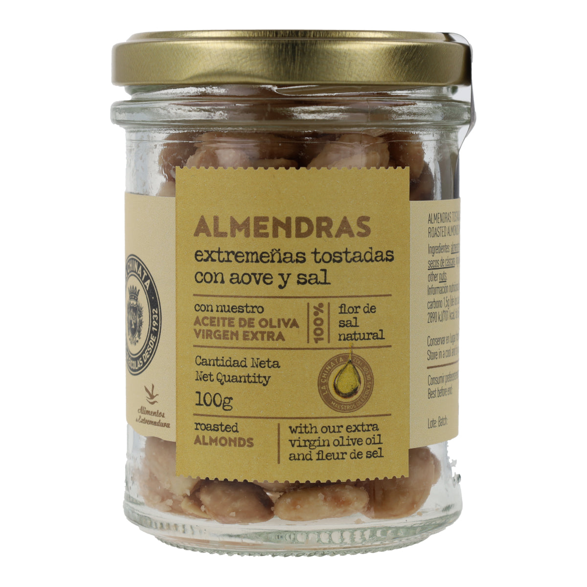 Almendras Tostadas Con Aove y Flor de Sal La Chinata 100 g