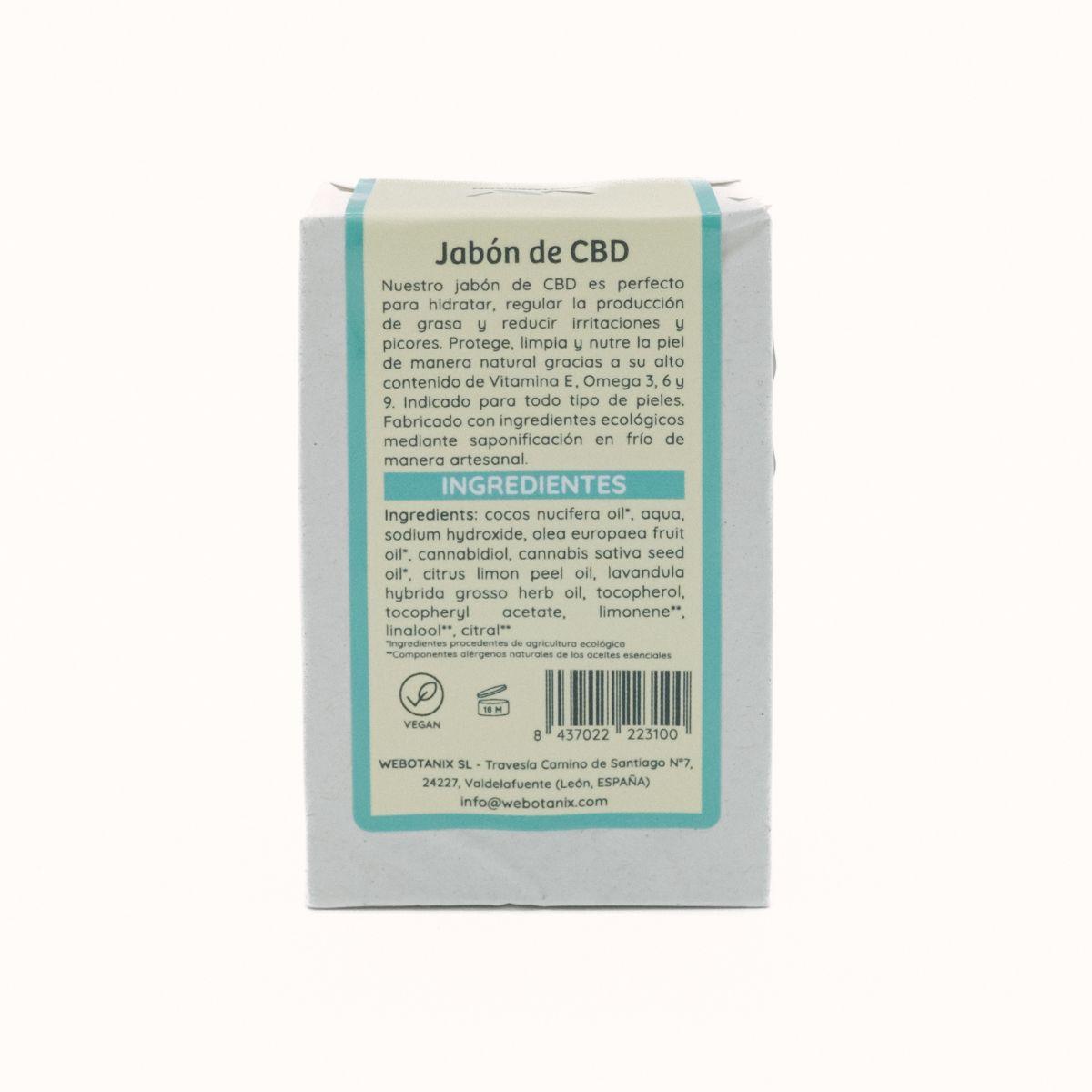 WeBotanix Jabón sólido CBD Bio 100 g