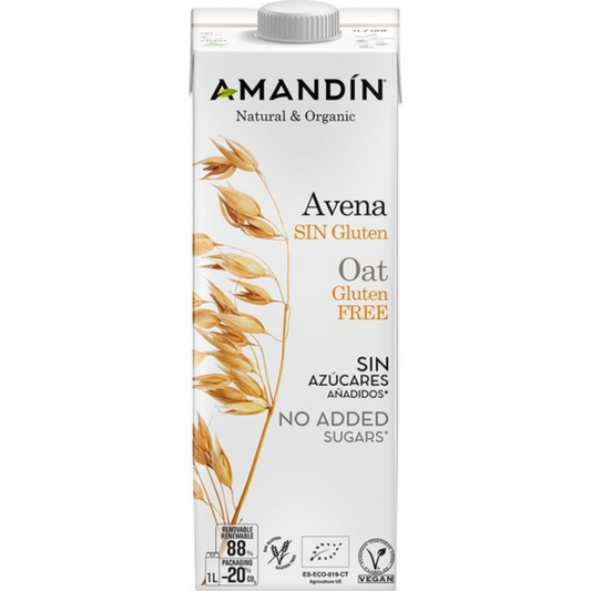 Bebida de avena sin gluten Bio Amandin 1 L