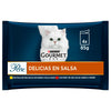 GOURMET PERLE Delicias en Salsa Pollo Buey (4x85g)