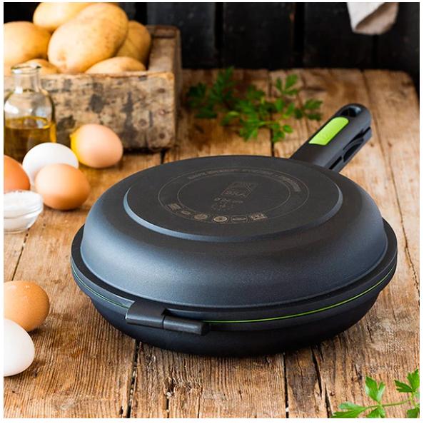 Sartén Dupla Tortillas ECO+ aluminio fundido Bra Prior 20 cm