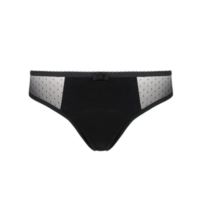 Braga menstrual algodón orgánico y bambú color negro talla L My Alma