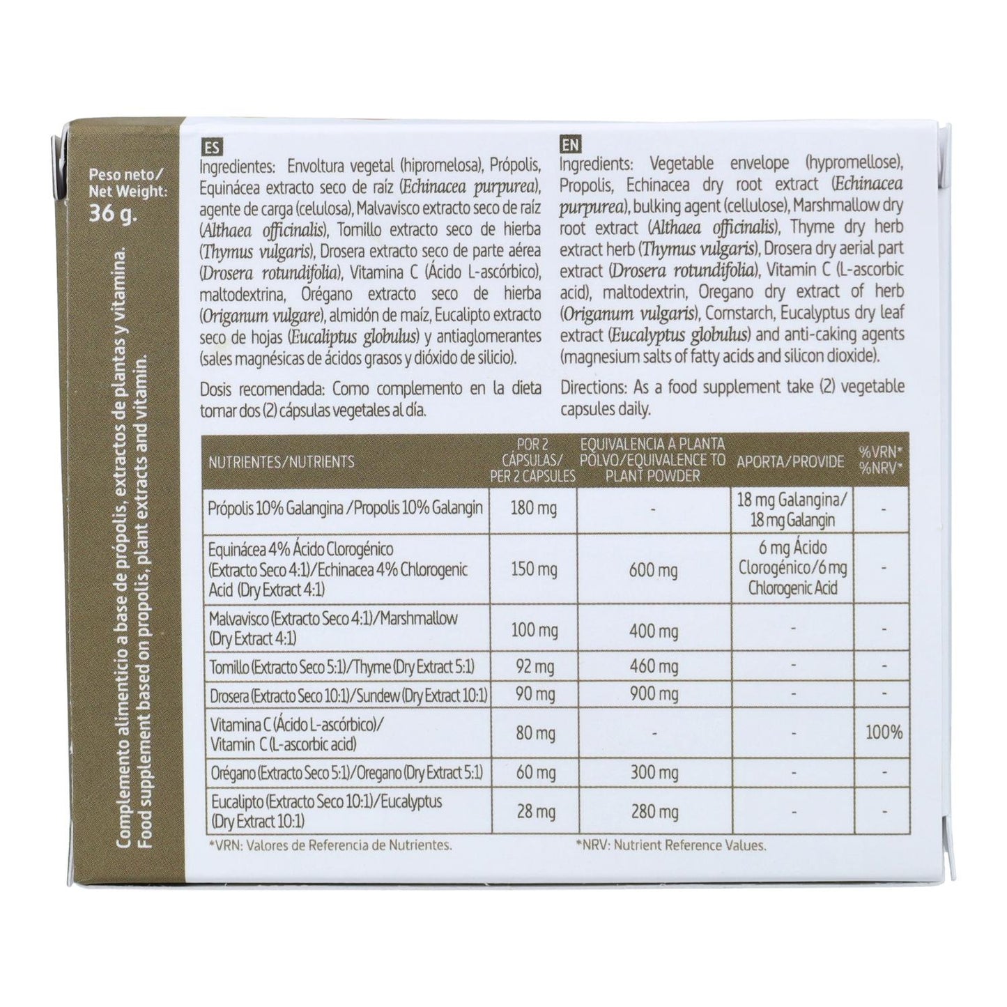 Própolis complex Nature Essential 1600 mg, 60 cápsulas