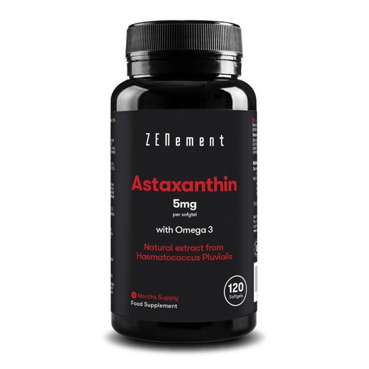 Astaxantina, 5 mg con Omega 3 Zenement,  120 comprimidos