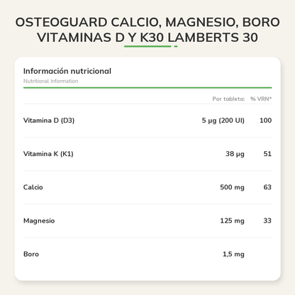 Información nutricional