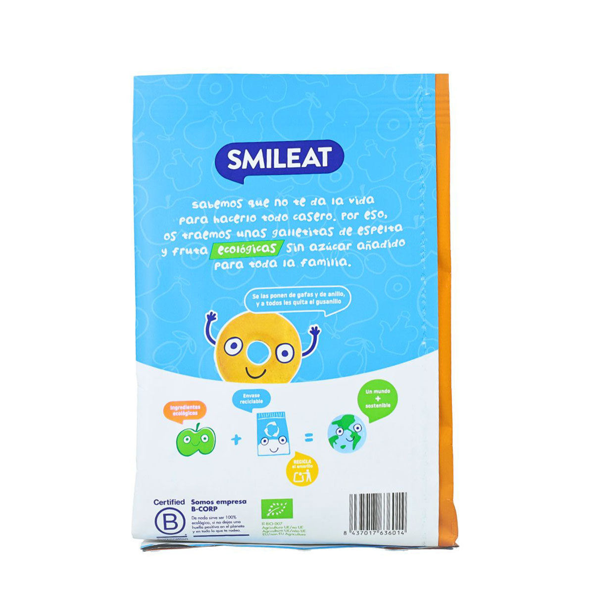 Galletas infantiles ECO de Espelta con Manzana Smileat, 220g