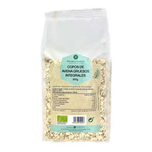 Copos de Avena integrales gruesos ECO Planeta Huerto