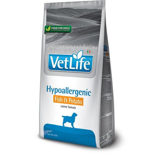 Vet Life Fórmula canina Hypoallergenic Pienso veterinario para perros Farmina 12 kg