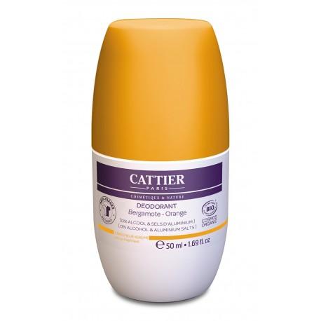 Desodorante roll-on frescor citrico 24h Cattier 50ml