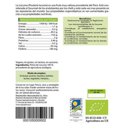 Lúcuma en polvo BIO Salud Viva 250 g