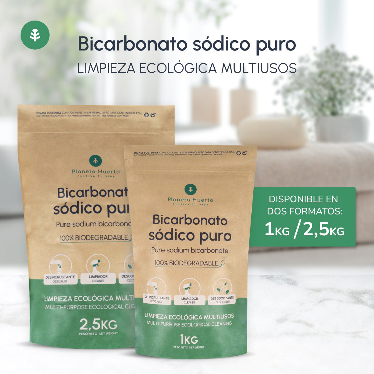 Bicarbonato sódico Planeta Huerto 2,5 Kg