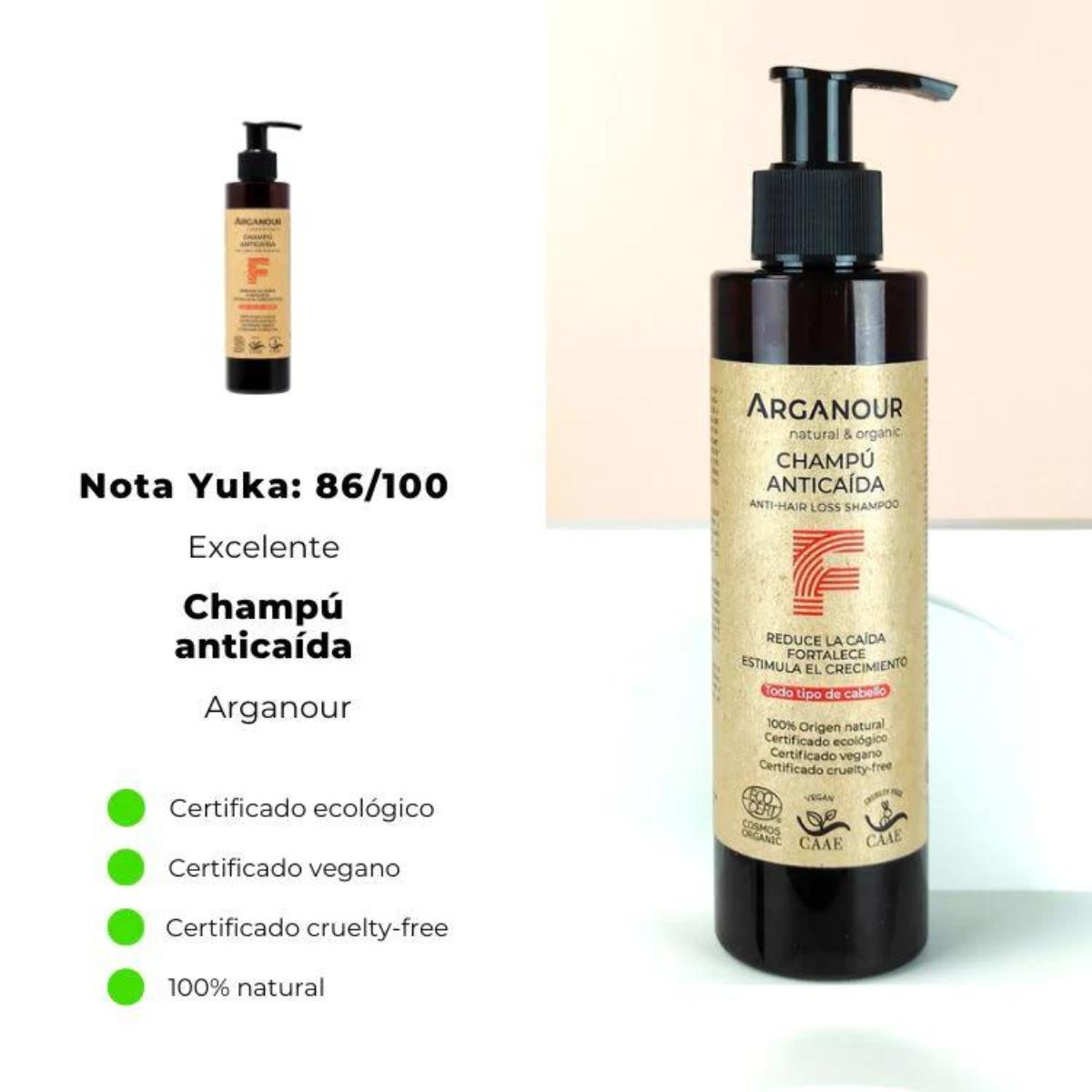 Champú anticaida sin sulfatos 200ml Arganour
