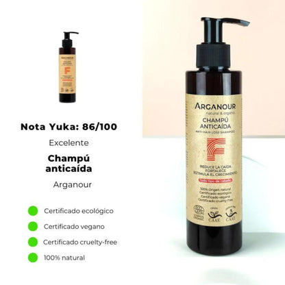 Champú anticaida sin sulfatos 200ml Arganour