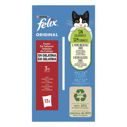 FELIX Original Festín de Sabores en Gelatina 12x85g