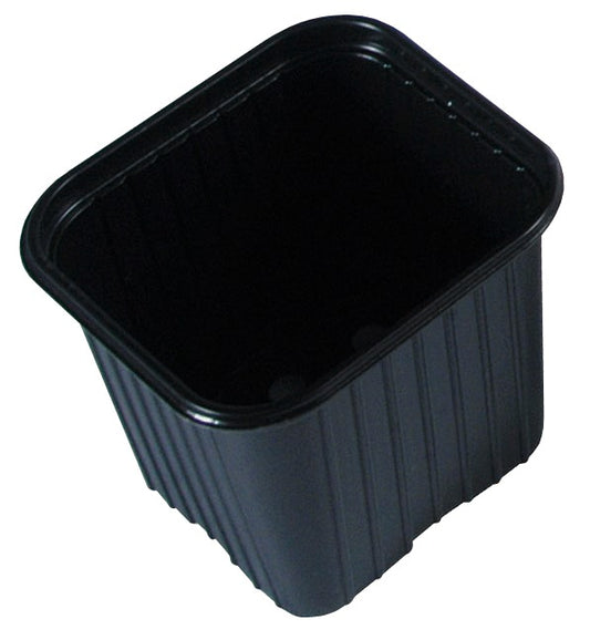 Set 10 Macetas poliestireno negra 9x9 cm