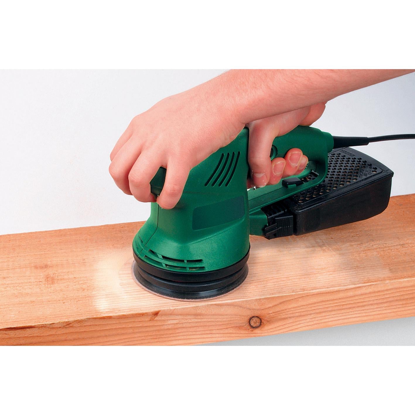 25 discos adhesivos de lijar perforadas Ø 125 mm Wolfcraft Grano 120