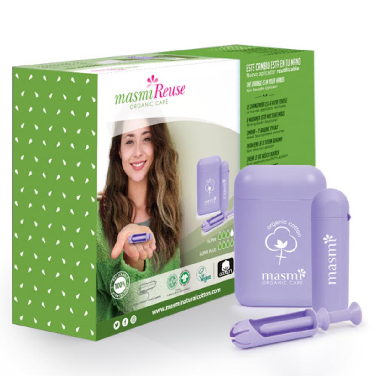Aplicador reutilizable + Tampon super 7- 7 superplus, Masmi