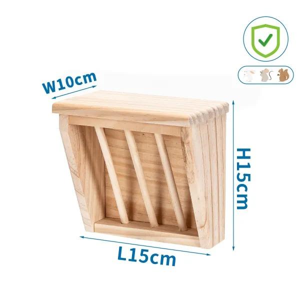 Comedero para heno de madera Nobleza 24x16x19 cm