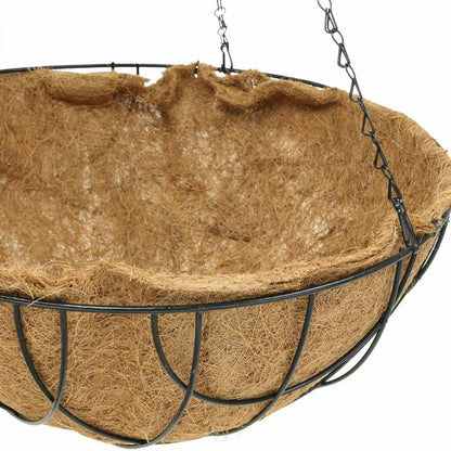 Cesto colgante redondo con forro de coco Ø40 cm Biotop