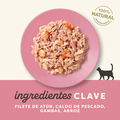 Comida húmeda para gatos Lata Atún y gambas Applaws 156g