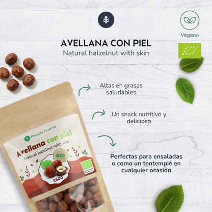 Avellana con piel ECO Planeta Huerto 250 g