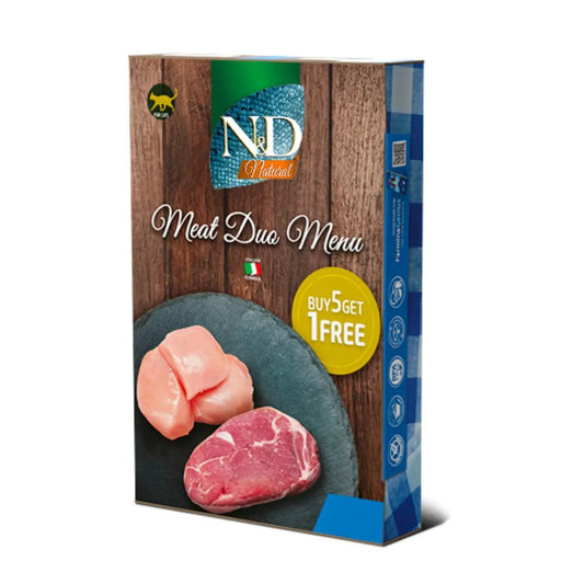 ND cat Natural Meat Duo Farmina 6x70 g Farmina Comida húmeda para gatos
