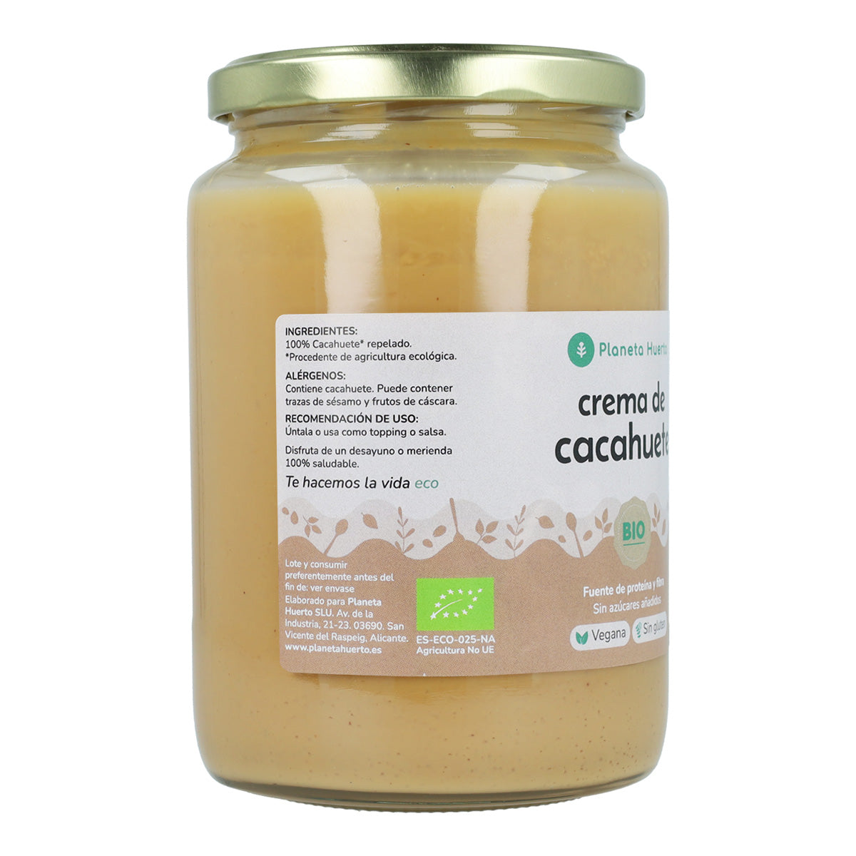 Crema de Cacahuetes ECO Planeta Huerto 350gr