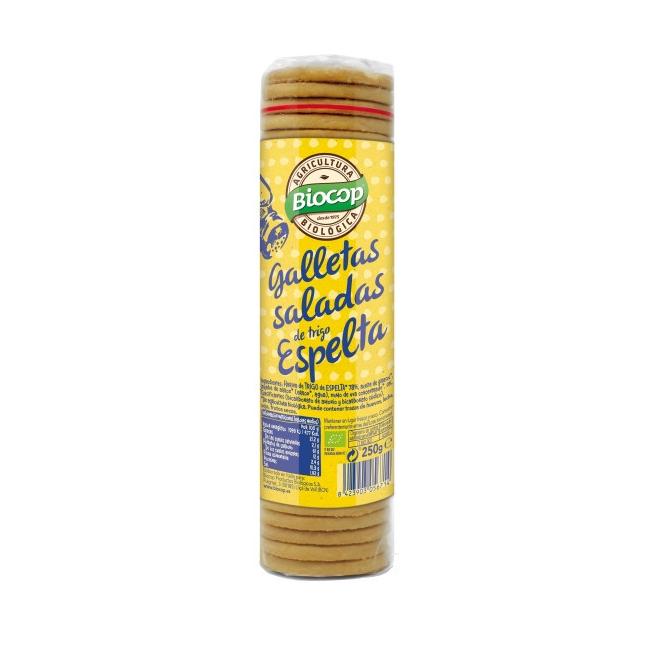 Galletas Saladas de Trigo Espelta BIO Biocop 250 g