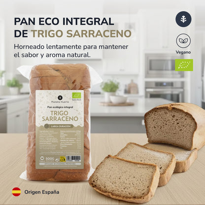 Pan integral de trigo sarraceno ECO Planeta Huerto 500 g